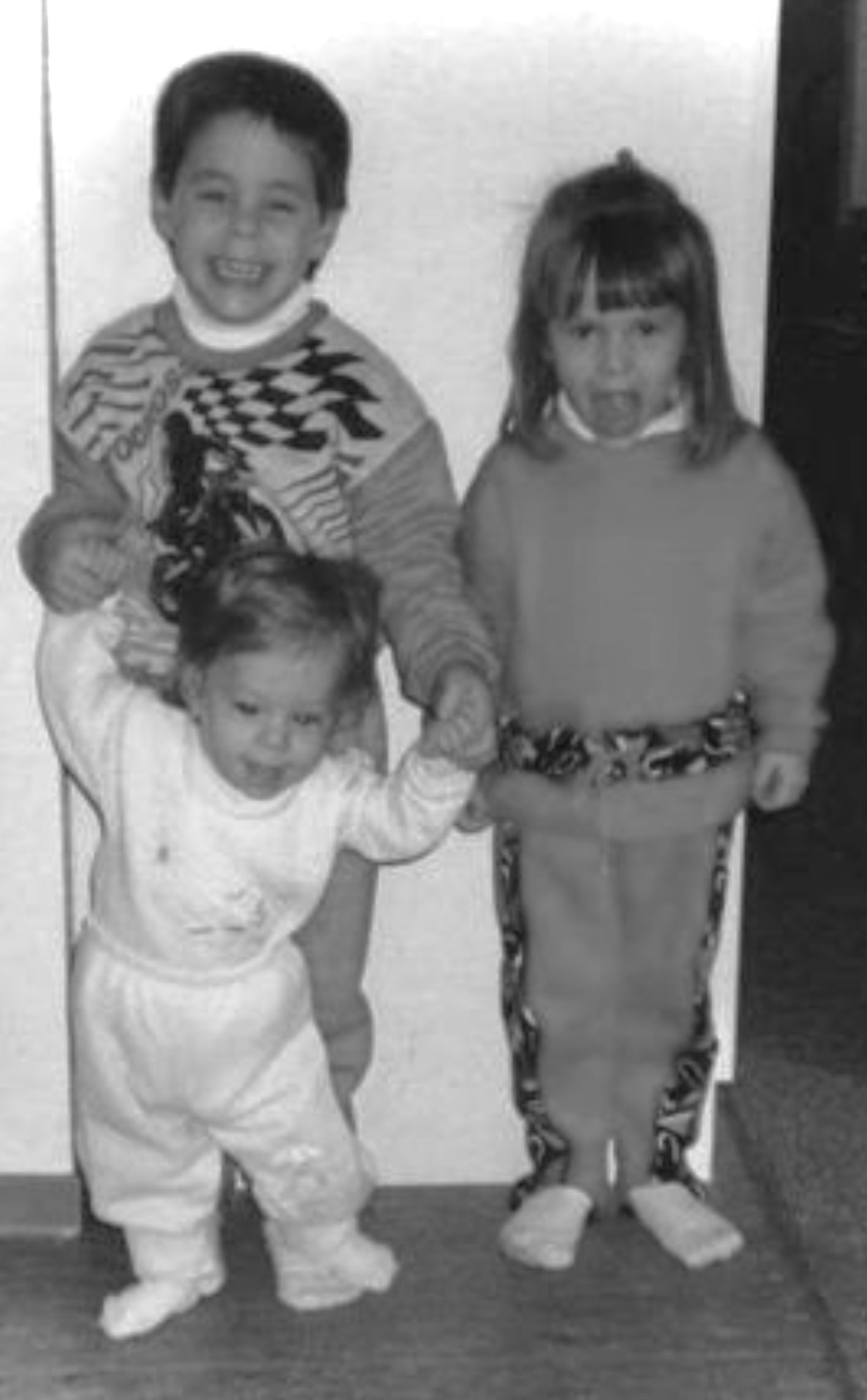 Photo d’enfance montrant Jason, Mathieu et Andréa avant le déluge du Saguenay